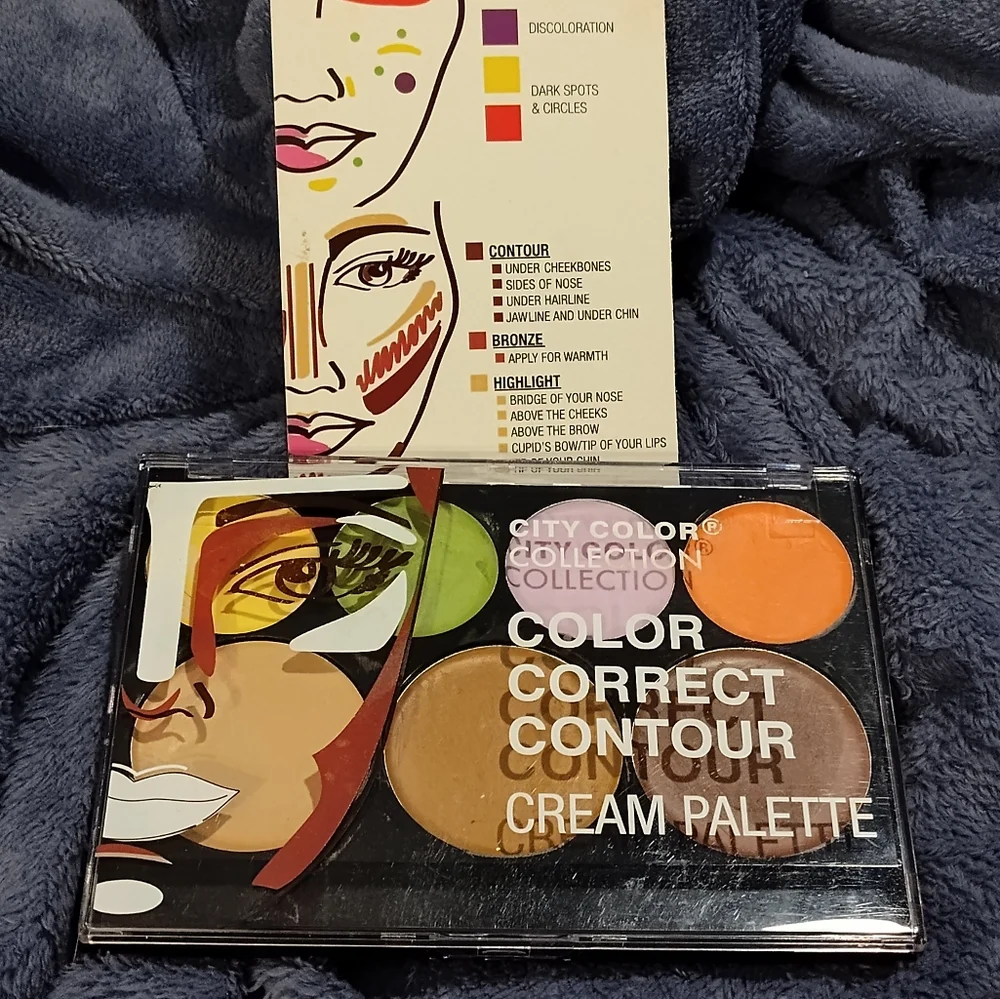 NEW! City Color Collection Color Correct Contour Cream Palette